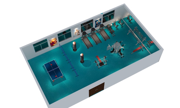 150平方健身房配置方案-广西球王会体育健身器材有限公司