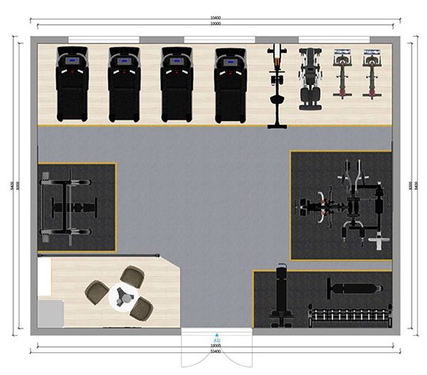 80平方健身房配置方案-广西球王会体育健身器材有限公司
